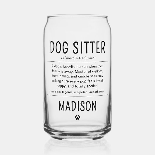 Personalized Dog Sitter Pet Sitter Funny Gifts (Recto)