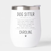 Personalized Dog Sitter Pet Sitter Funny Gifts (Gauche)