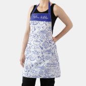 Personalized Dolce Vita Food Pattern Blue Schort (Insitu)