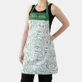 Personalized Dolce Vita Food Pattern Green Schort (Insitu)