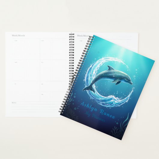 Personalized Dolphin Planner (Display)
