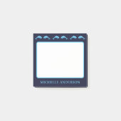 Personalized Dolphins Post-it Notes with Name (Devant)