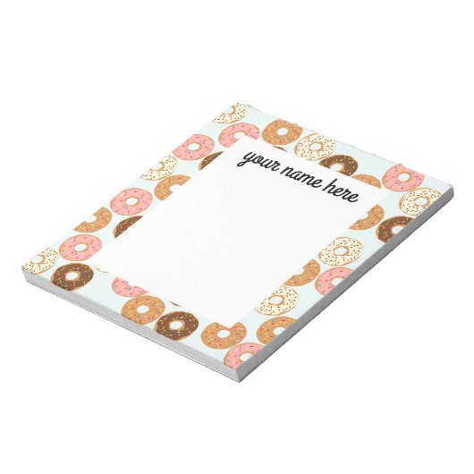 Personalized Donuts Notepad Notitieblok (Gedraaid)