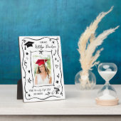 Personalized Doodle Photo Congrats Grad Fotoplaat (Zijkant)