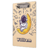 Personalized Doodle Space Planets Back to School Klembord (Links)