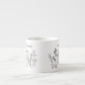 Personalized Doodle Wild Plants Espresso Mug Espresso Kop (Voorkant)