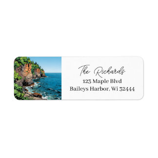Personalized Door County Wisconsin Etiket
