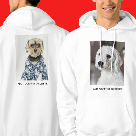 Personalized Double Sided Photo Text  Hoodie