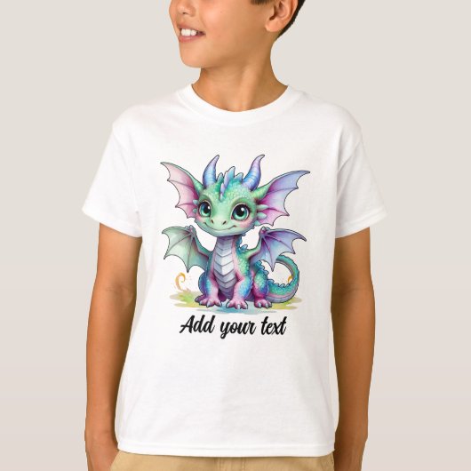 Personalized Dragon Tee for Kids T-shirt (Voorkant)