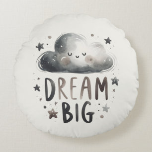 Personalized Dream Big - Custom Name & Birth Stats Rond Kussen