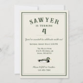 Personalized Duck Birthday Invitation (Devant)