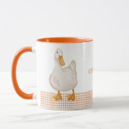 Personalized Duck Mug – Cute Farm Animal Design wi Mok