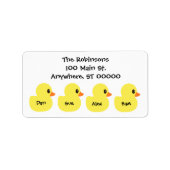 Personalized "Ducks" Address Labels (Voorkant)