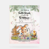 Personalized Easter Brunch Acrylic Welcome Sign (Recto)