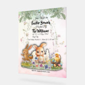 Personalized Easter Brunch Acrylic Welcome Sign (Angle)