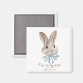 Personalized Easter Bunny Magnet Favour (Recto/Verso)