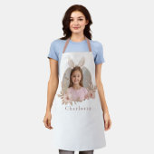 Personalized Easter Bunny Photo Apron for Kids Schort (Gedragen)