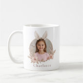 Personalized Easter Bunny Photo Mug for Girls (Gauche)