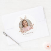Personalized Easter Bunny Photo Stickers for Kids (Enveloppe)