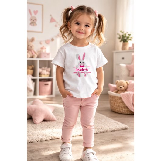 Personalized Easter Bunny T-Shirt – Custom Name 