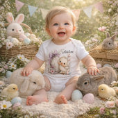 Personalized Easter Chick Illustration Romper