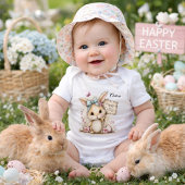 Personalized Easter Chick Illustration Romper