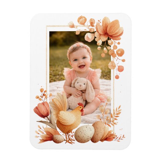 Personalized Easter Photo Keepsake  Magneet (Verticaal)