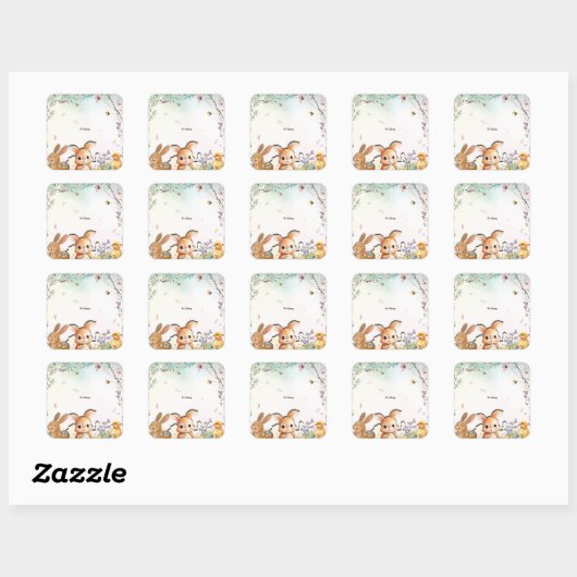 Personalized Easter Stickers (Feuille)