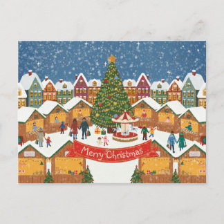 Personalized Editable Christmas Postcard Feestdagenkaart