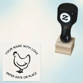Personalized Egg Stamp – Custom Chicken Egg Stamp Rubberstempel