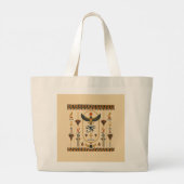 Personalized Egyptian Eye of Horus Tote Bag (Dos)