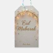 Personalized Eid Mubarak Cadeaulabel (Voorkant)