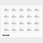 Personalized Eid Mubarak Muslim modern Classic  Ronde Sticker (Vel)