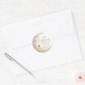 Personalized Eid Mubarak Muslim modern  Ronde Sticker (Envelop)