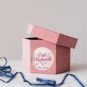 Personalized Eid Mubarak Round Stickers