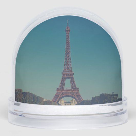 Personalized Eiffel Tower Snow Globe Custom Design (Avant)