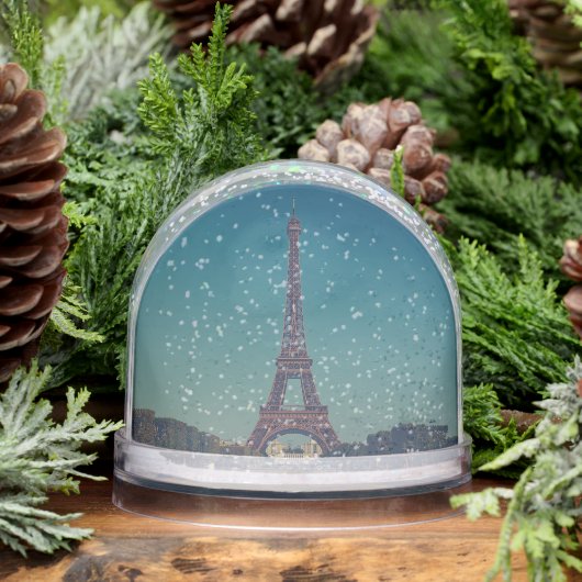 Personalized Eiffel Tower Snow Globe Custom Design Sneeuwbol (Winter)