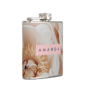 Personalized Elegant Blush Peony Floral Art Heupfles (Rechts)