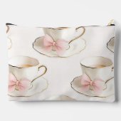 Personalized Elegant Coquette Pattern Tea Cup Etui (Achterkant)