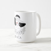 Personalized Elegant Lady Coffee Mug (Devant droit)