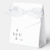 Personalized Elegant Monogram Favor Box Bedankdoosjes (Voorkant)