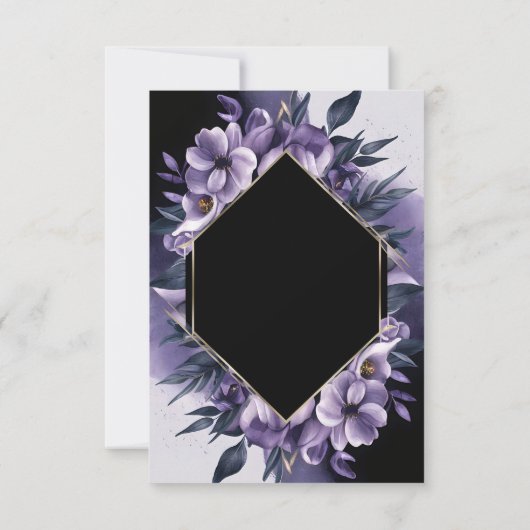 [Personalized] Elegant Purple Wedding Invitation (Dos)