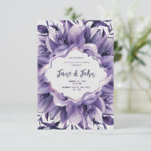 [Personalized] Elegant Purple Wedding Invitation (Debout devant)