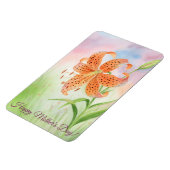 Personalized Elegant Tiger Lily Magneet (Linkerzijde)