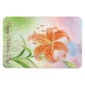 Personalized Elegant Tiger Lily Magneet (Horizontaal)