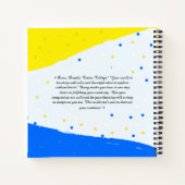 Personalized Elephant Sketchbook for Kids Notitieboek (Achterkant)