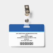 Personalized Employee ID Card - Photo, Barcode, Badge (Achterkant met clip)