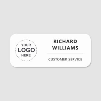 Personalized Employee  with Custom Business Logo Naamplaatje