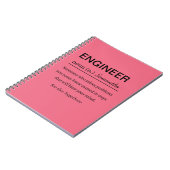 Personalized Engineer Definition Notitieboek (Linkerzijde)