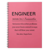 Personalized Engineer Definition Notitieboek (Voorkant)
